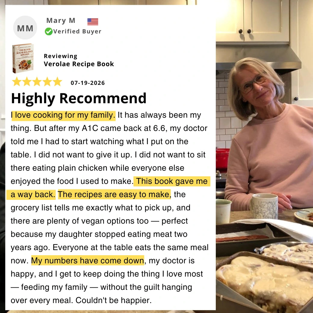 Verified buyer review of the Verolae recipe e-book by Mary M